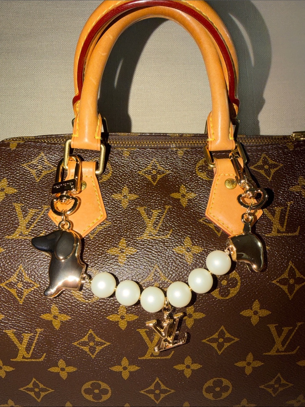 LV Daschund Charm with Box